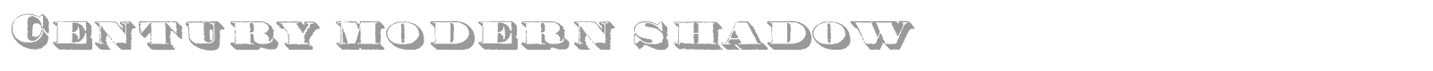 Century modern shadow font preview